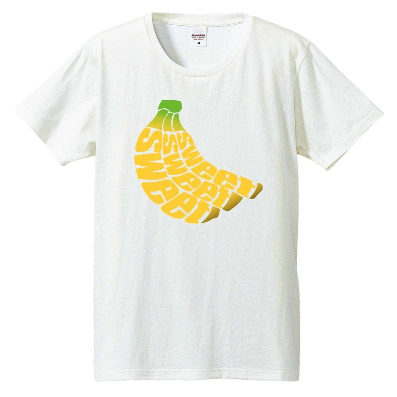 Tシャツ / BANANA - T 恤 - 棉．麻 白色