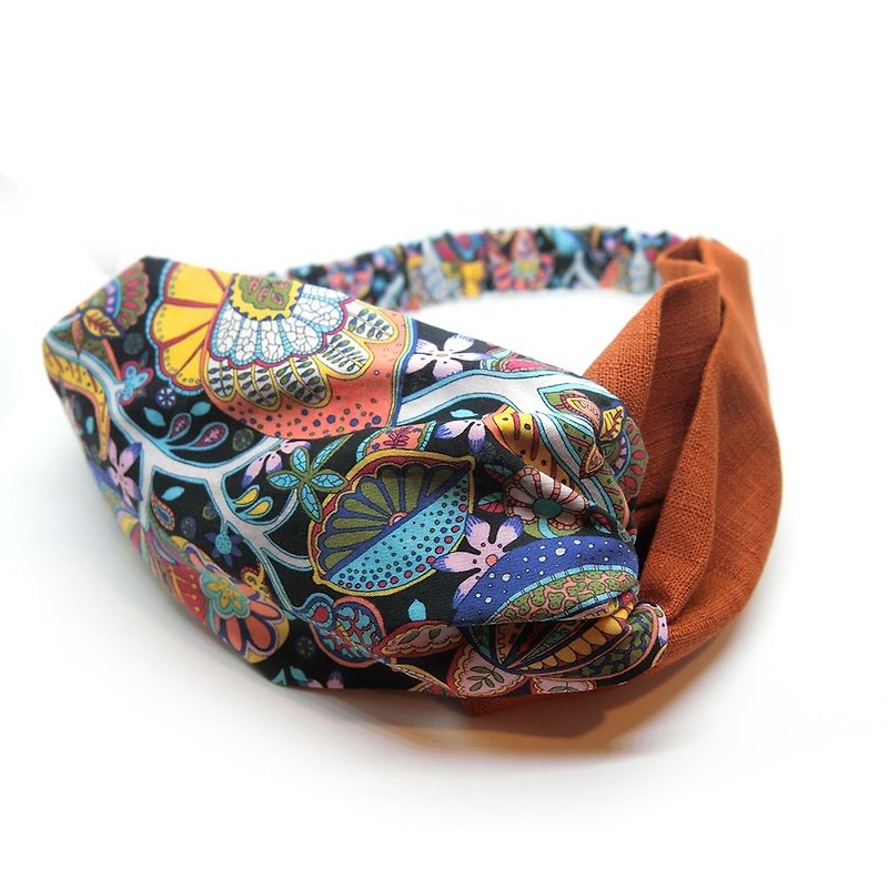 【Shell art】 Kyoto limited fantasy world hair band - Headbands - Cotton & Hemp Multicolor