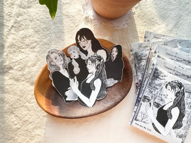 Croquis de Seon Han Ma Eum Vol. 1 - 貼紙 - 紙 多色