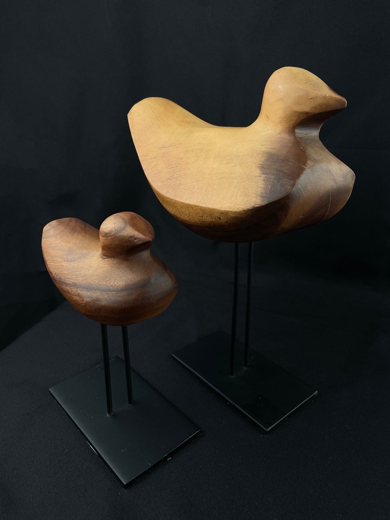 Cole duck log ornaments | a set - Items for Display - Wood 