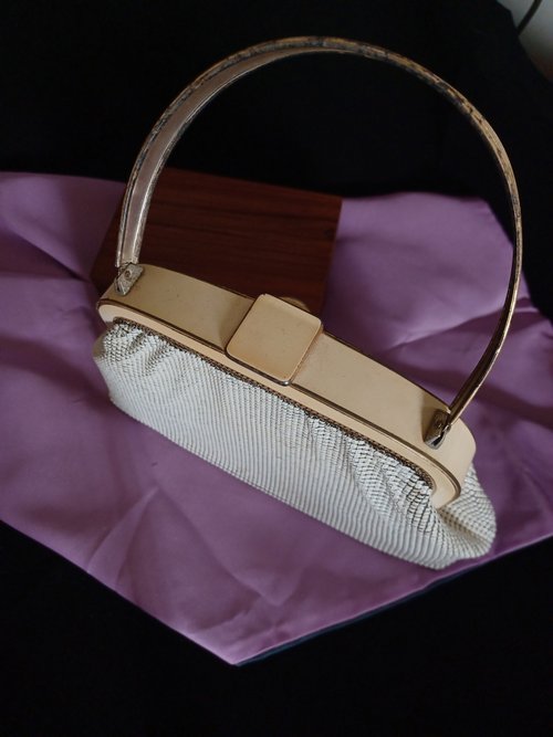 ヴィンテージ OROTON 西ドイツ製 ビーズ装飾ハンドバッグ - ショップ