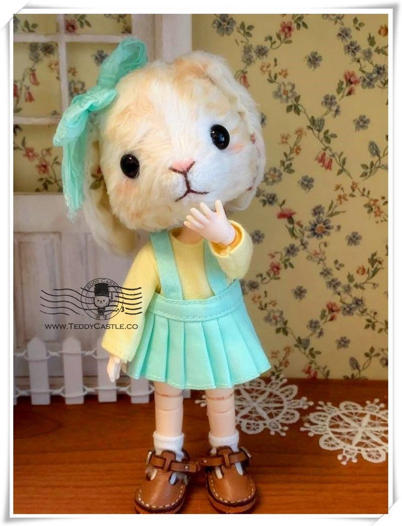 餖飣系列－OB11 兔子 Handmade 藝術家泰迪熊 毛海 Teddy Bear - 公仔/玩偶 - 其他材質 