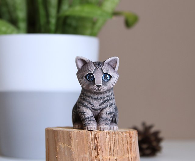 アウトレット長島 猫 アート 木製アート 木彫り猫 | www