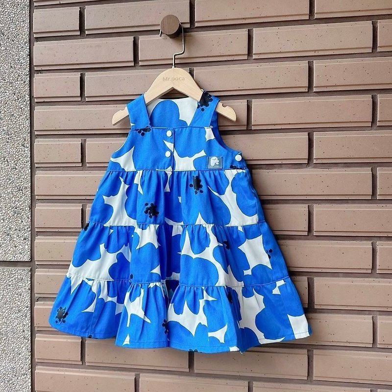 the square collar baby dress - Skirts - Cotton & Hemp Multicolor