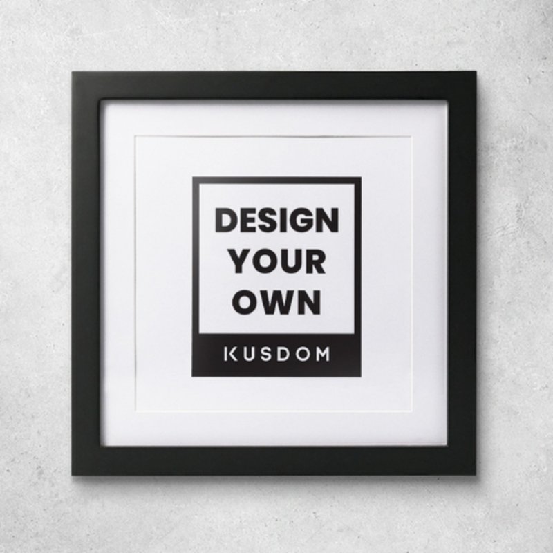 【Customized Gift】Solid Wood Photo Frame Hanging Painting|Wall Decoration/Desktop/Office|Valentine's Day/Father's Day - กรอบรูป - ไม้ สีดำ