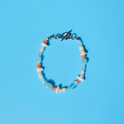daintyme Bracelet Kehlani • Aquamarine Bracelet Semi Precious Stone Bracelet Stainless