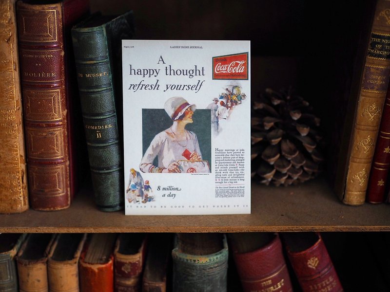 The original re-engraved postcards of well-known early advertisements in Europe and America Coca-Cola Ladies - การ์ด/โปสการ์ด - กระดาษ หลากหลายสี
