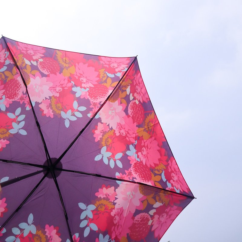 ENVIROSAX Folding Umbrella-Peony - Umbrellas & Rain Gear - Other Man-Made Fibers Multicolor