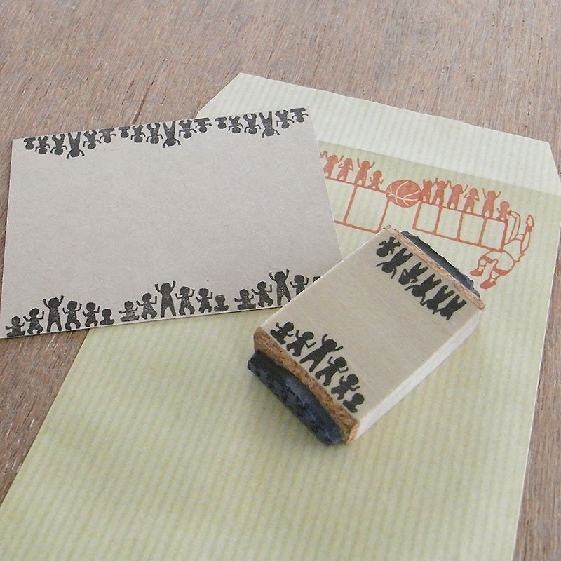 Handmade rubber stamp Audience - Stamps & Stamp Pads - Rubber Khaki