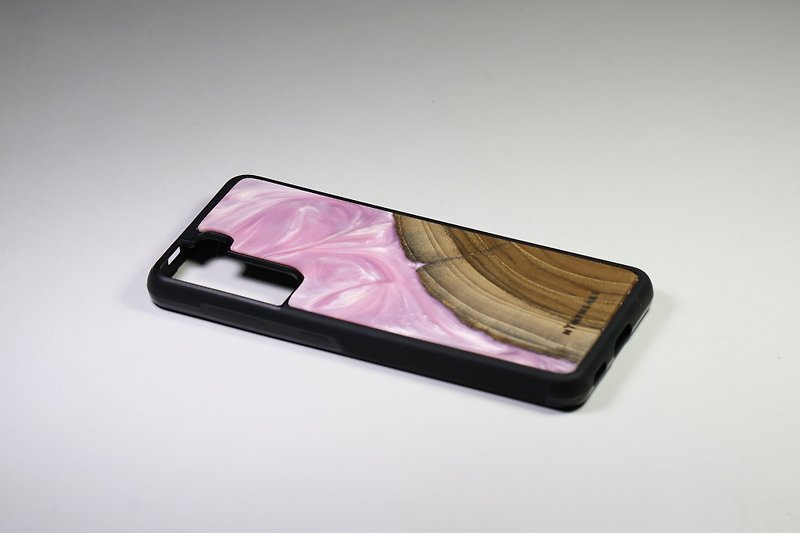 SAI MHAI - 木製ケース電話 - タブレット・PCケース - 木製 ピンク
