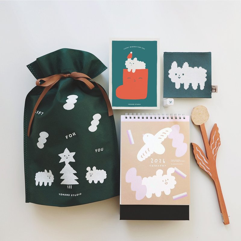 クリスマス限定・ギフト交換セット (小) - 靴下・ソックス - 紙 多色