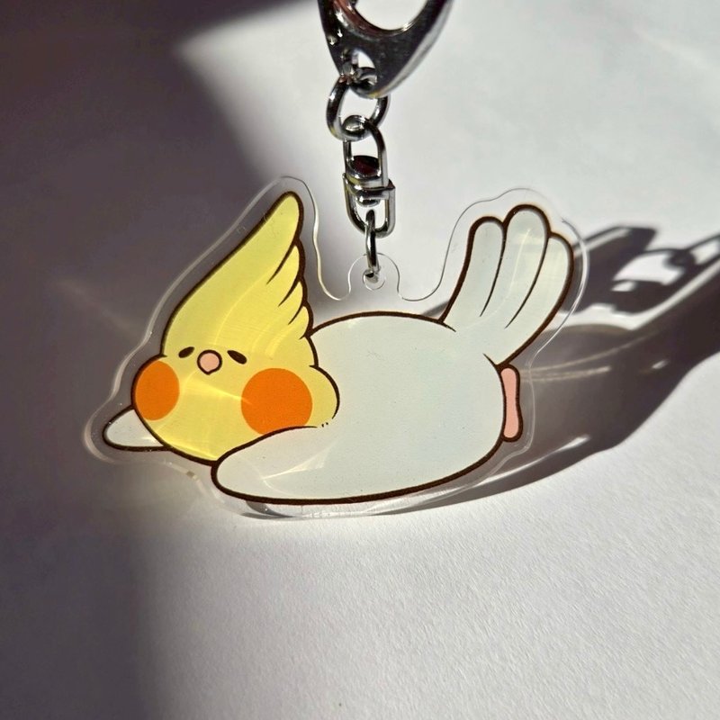 玄鳳鸚鵡 壓克力吊飾 | 趴趴玄鳳 - 鑰匙圈/鑰匙包 - 壓克力 