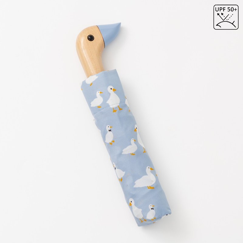 【Royalty】Anti-UV Fashion Pencil Umbrella－Duck Curio - Umbrellas & Rain Gear - Other Materials 