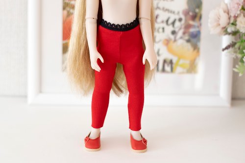 ShopFashionDolls Leggings for 14.5 inch doll Ruby Red Fashion Friends, Wellie Wishers, 娃娃衣服 娃娃紧身衣
