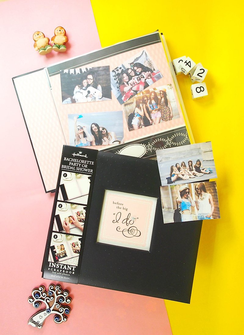 Single Party Full Color Pages Exquisite Scrapbooking M Scrapbook Notebook - อัลบั้มรูป - กระดาษ สึชมพู