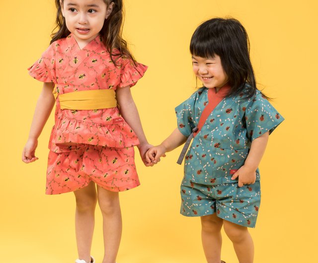 楽天市場】フリル 甚平（和服｜キッズファッション）：キッズ