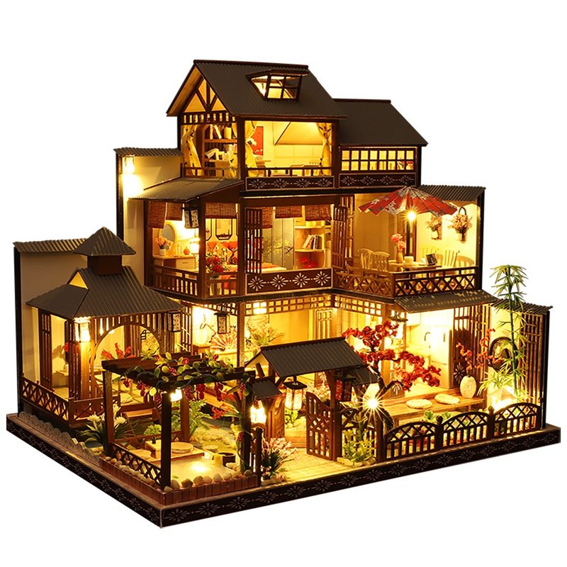 【豪華DIY小屋】潺水雅泉 │全台唯一總代理High-House袖珍屋 - 木工/竹藝/紙雕 - 木頭 白色