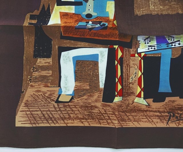 パブロ・ピカソ　版画 パブロ・ピカソ アートワーク プリント、19 x 18.5 インチ、3 人