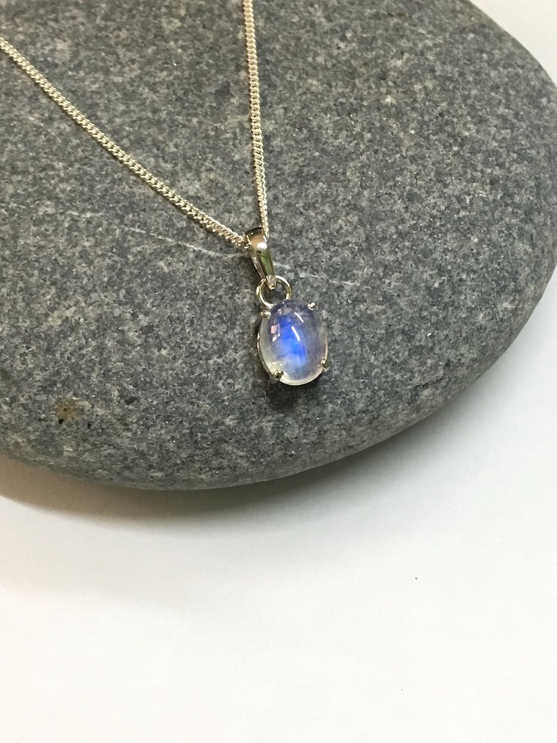 Moonstone Pendant Handmade in India 92.5% Silver - Necklaces - Sterling Silver 