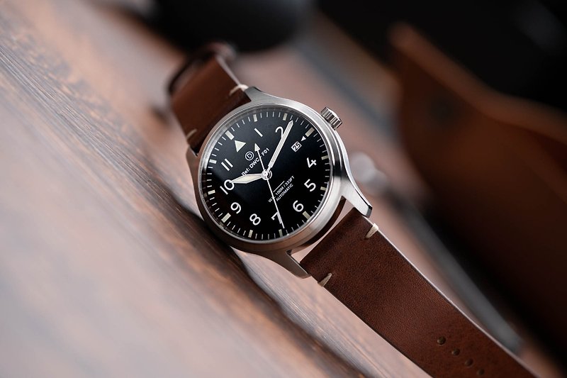 你的DIY腕錶 - Pilot Watch 飛行員腕錶 製錶套裝 (日本機械機芯) - 其他 - 其他金屬 銀色