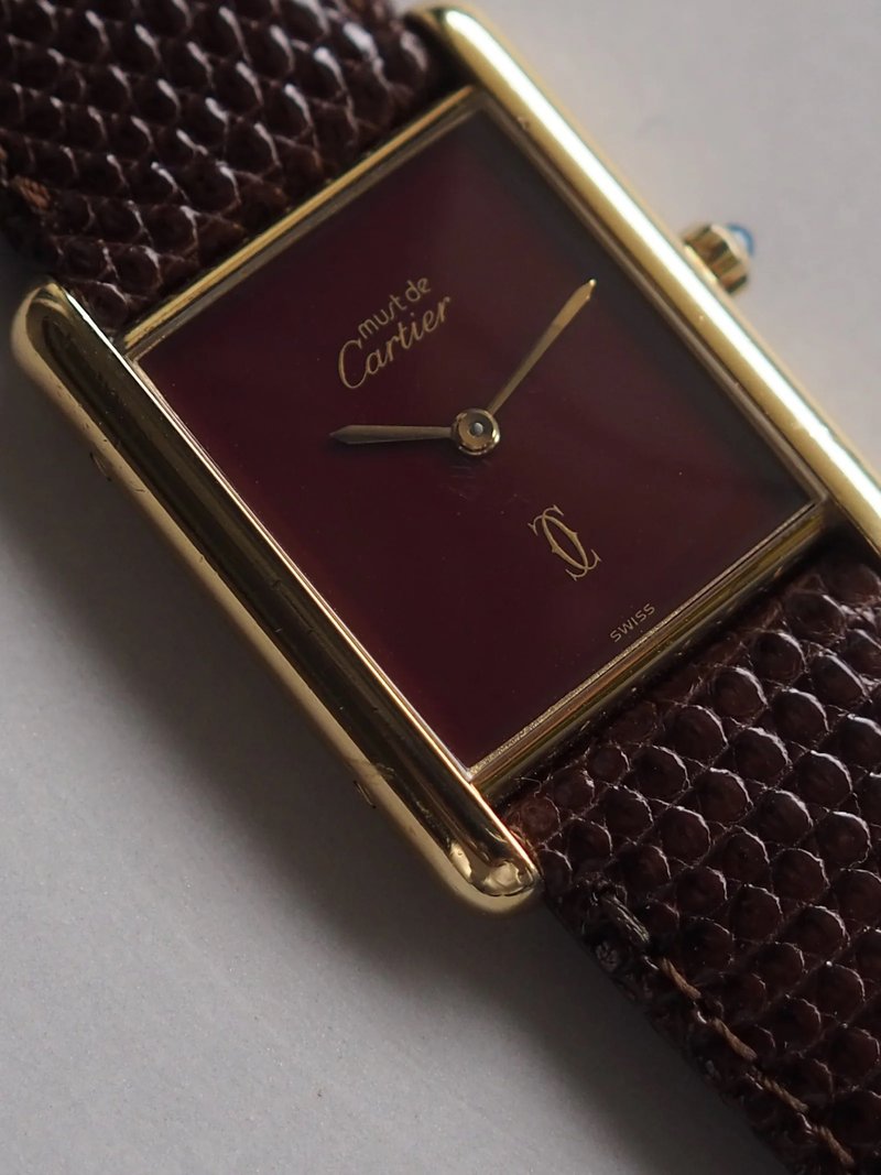 Cartier Must de Tank LM カルティエ マストタンク LM ヴィンテージ - 女錶 - 純銀 金色