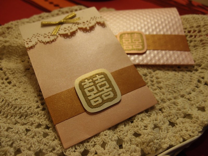 Xixi◎Paper Lace Thank You Card Set - Other - Paper Pink
