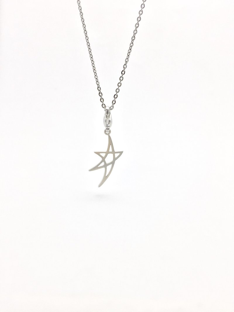 Yi Jewelry - 金星 925銀 項鍊 項鏈 墜子 星 - 項鍊 - 純銀 銀色