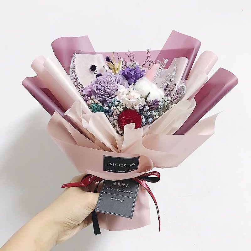 [Meet Everlasting] Sun Rose Dry Medium-sized Bouquet / Starry Sky - Dried Flowers & Bouquets - Plants & Flowers 
