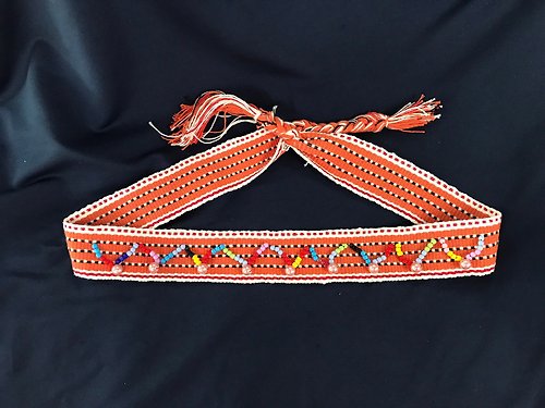 熊肯作織布的家 原住民圖騰手工藝織布帶可作髮飾、相機帶、手環、裝飾物等