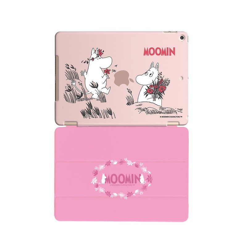 Moomin Genuine Authorized-iPad Protective Case [Offer my love] - Tablet & Laptop Cases - Plastic Pink