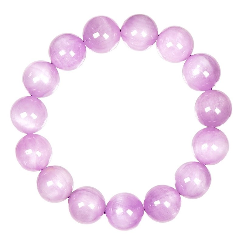 Kunzite 13.8-14.3mm Bracelet - สร้อยข้อมือ - เครื่องประดับพลอย หลากหลายสี