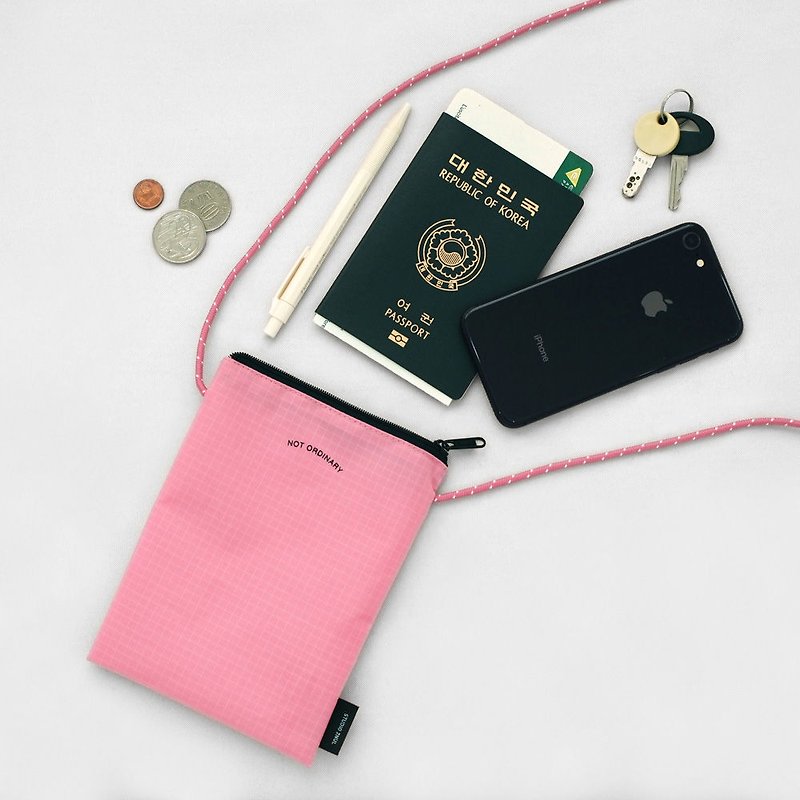 2NUL Extraordinary Travel Mini Cross Body Bag - Personalized Powder, TNL85786 - Messenger Bags & Sling Bags - Nylon Pink