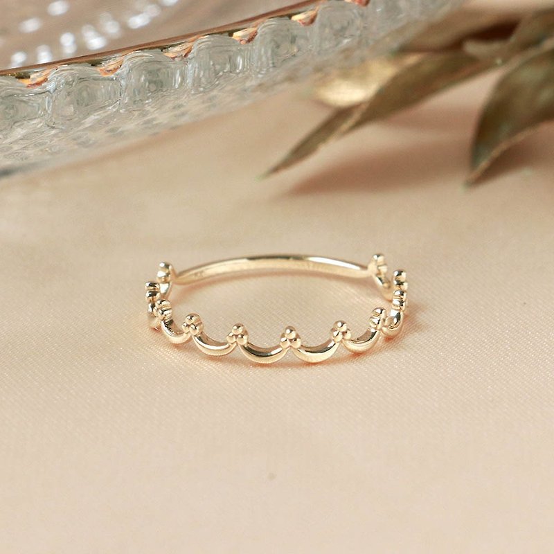 Visel fruit flower K gold ring - แหวนทั่วไป - เครื่องประดับ สีทอง