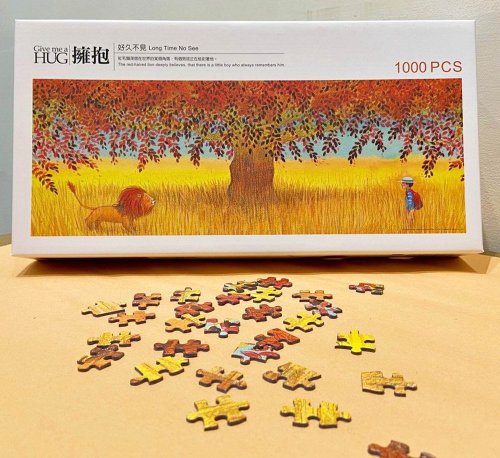 ルノワール ジグソーパズル文化工房 お久しぶり/1000ピース