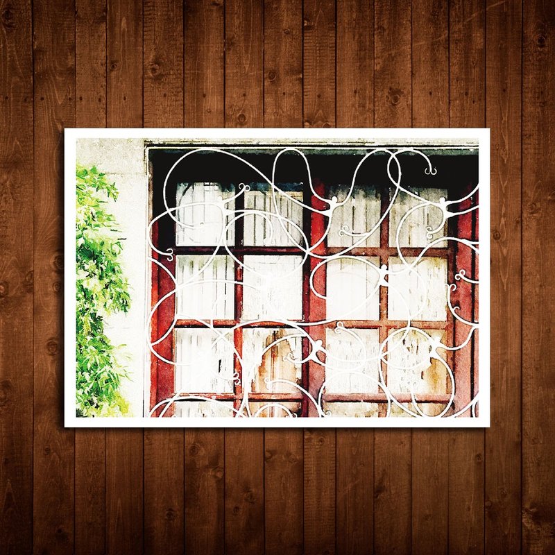 Old House Color – Iron Window Postcard – 92 - การ์ด/โปสการ์ด - กระดาษ 