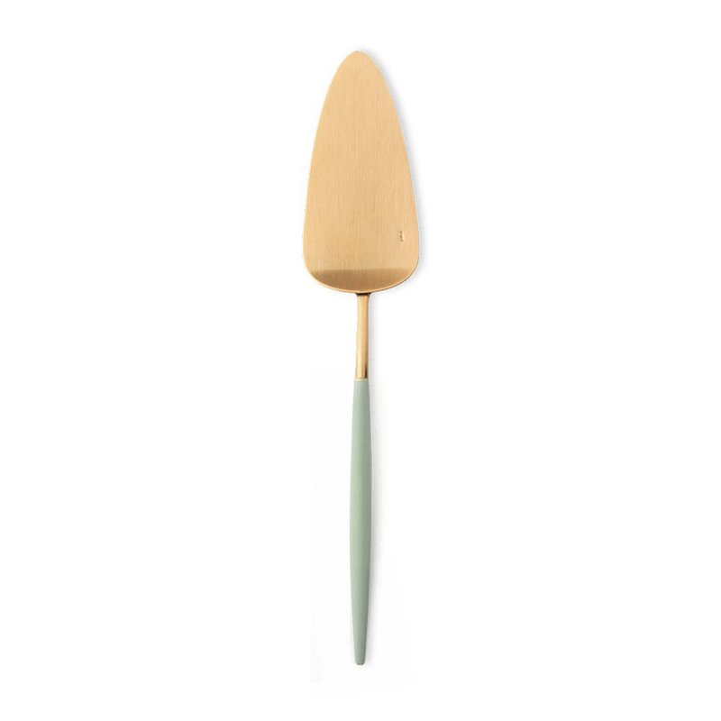葡萄牙Cutipol GOA系列青玉金28cm蛋糕刀 - 刀叉/湯匙/餐具組 - 不鏽鋼 綠色