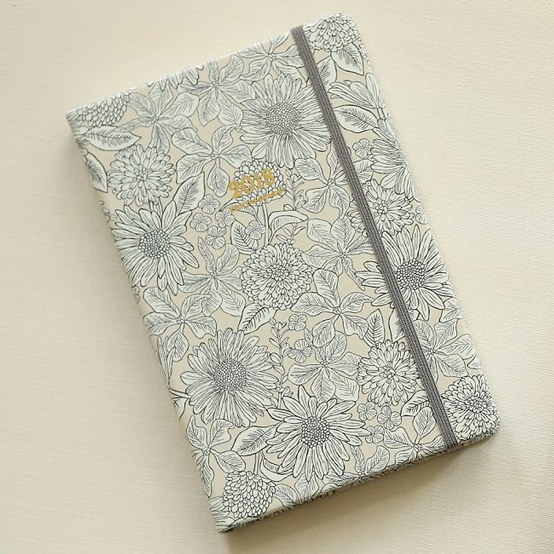 Dailylike 2018 good memory aging diary -03 small sun flower, E2D05910 - Notebooks & Journals - Paper Silver