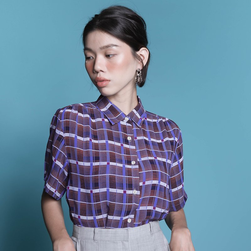 How to go | ancient short-sleeved shirt - Women's Shirts - Other Materials 
