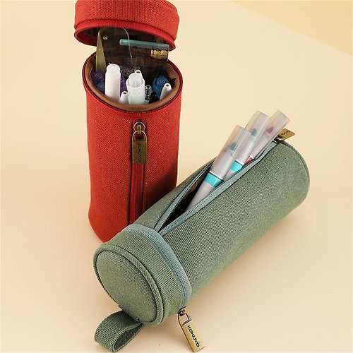 KOKUYO a little special cylinder pencil case - Brown - Shop kokuyo-tw  Pencil Cases - Pinkoi