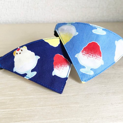 [Shaved ice pattern] Bandana-style safety collar for cats Safety collar Cat collar