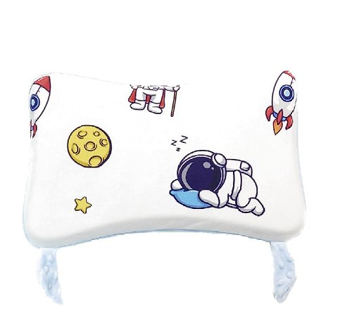 Ubelife b&h 親水棉幼童塑型枕頭連枕套(6個月-7歲) - 太空