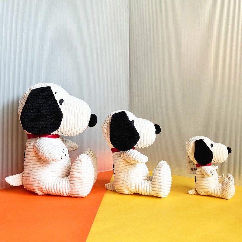 BON TON TOYS Snoopy史努比燈芯絨填充玩偶-奶油 12cm - 玩偶/公仔 - 聚酯纖維 多色