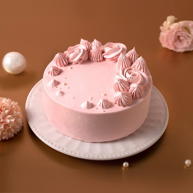 Gentle Berry Good 6-8 Inch Birthday Cake Berry Mousse Chocolate Cake Tartine - Cake & Desserts - Fresh Ingredients Pink