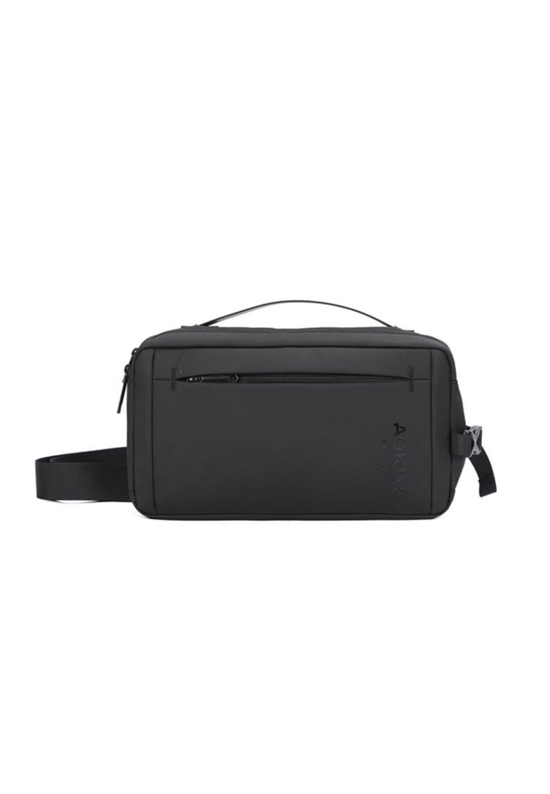 AOKING Fashion Crossbody Bag SY4002 black - Messenger Bags & Sling Bags - Other Materials Black