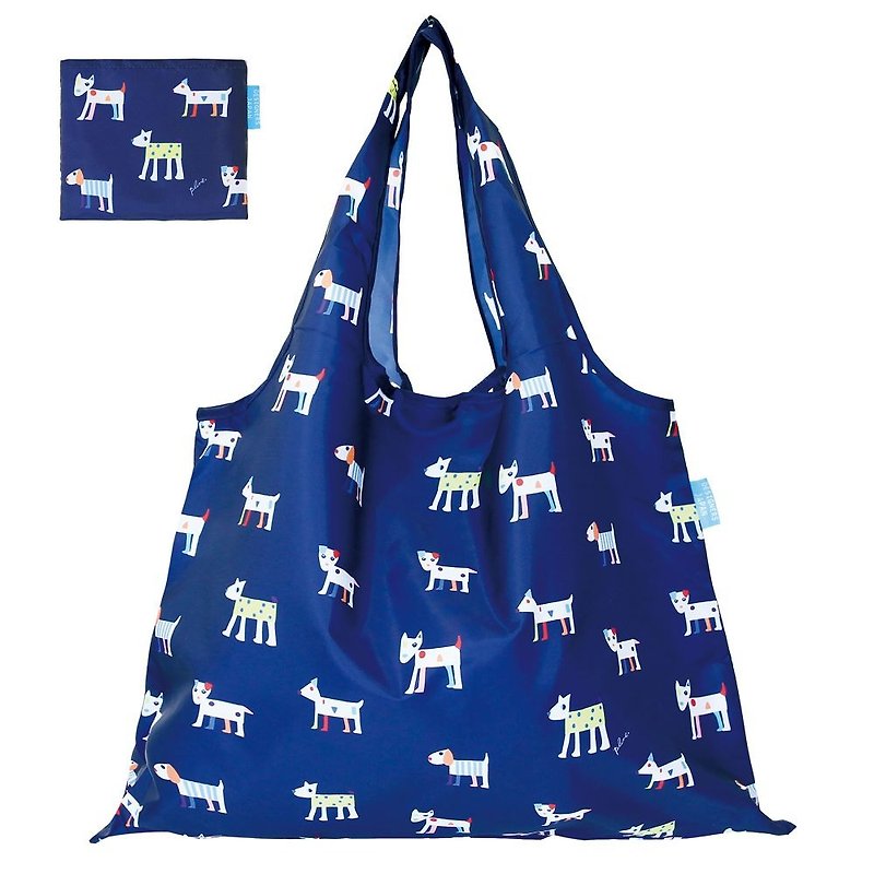 日本 Prairie Dog 設計包/環保袋/購物袋/手提袋 - 狗狗散步 - 側背包/斜背包 - 其他材質 多色