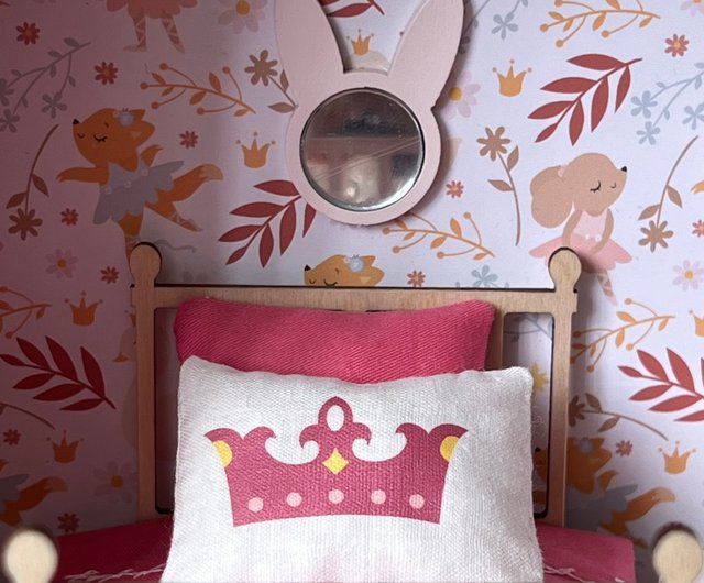 スーツケース プレイボックス ベビー家具 ミニチュアおもちゃ ギフトのポケットドールハウス ショップ Merkshop 知育玩具 ぬいぐるみ Pinkoi