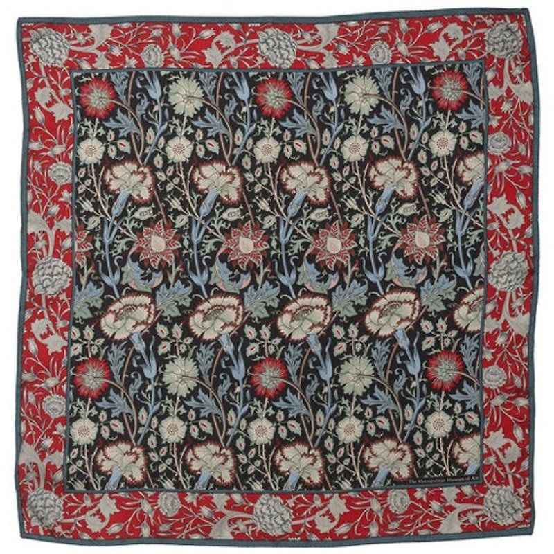 William Morris Rose square - ผ้าพันคอ - ผ้าไหม 