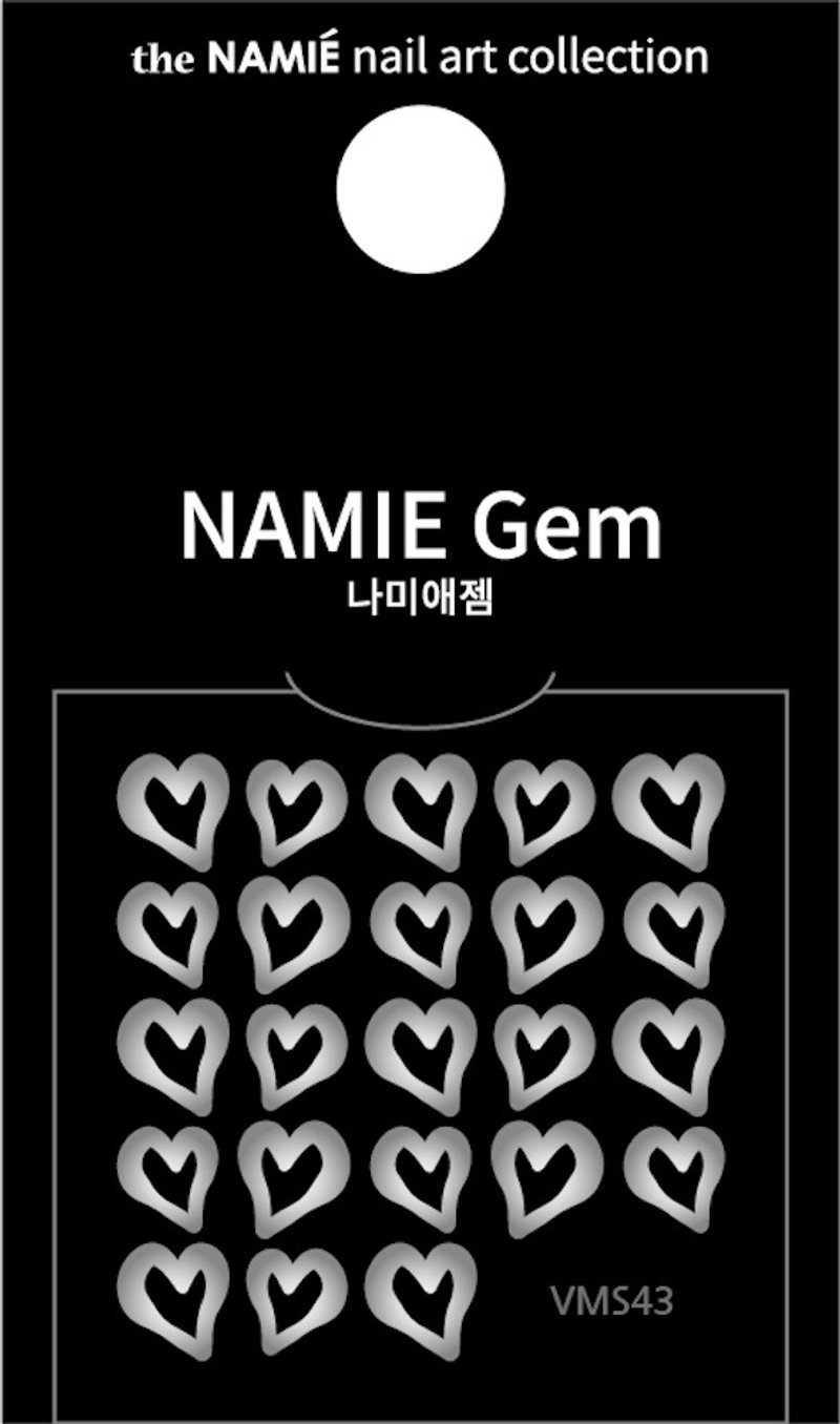 【專業用】NAMIE Gem 美甲裝飾藝術貼紙 Volume Metallic 43 - 指甲油/指甲貼 - 紙 金色