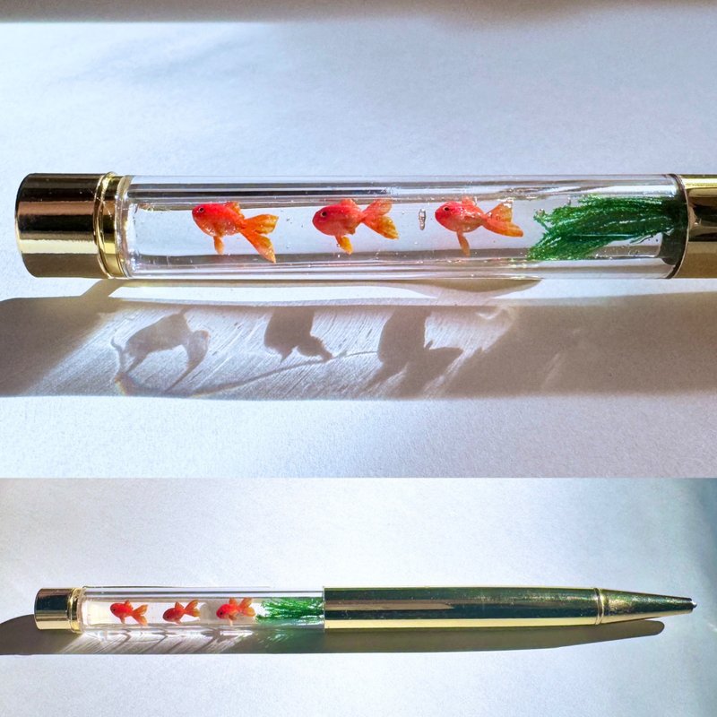 Made to order　Ballpoint pen　Aquarium　Goldfish - ปากกา - เรซิน 