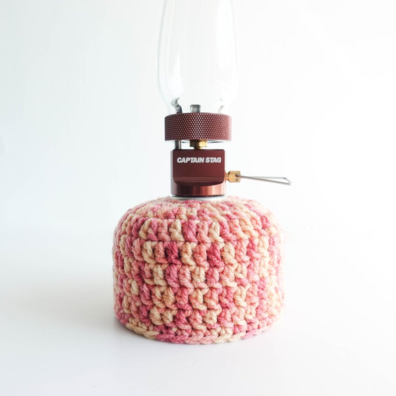 Crochet Camping Gas Canister Cover Warmer size 110 Orange - Camping Gear & Picnic Sets - Other Man-Made Fibers Orange